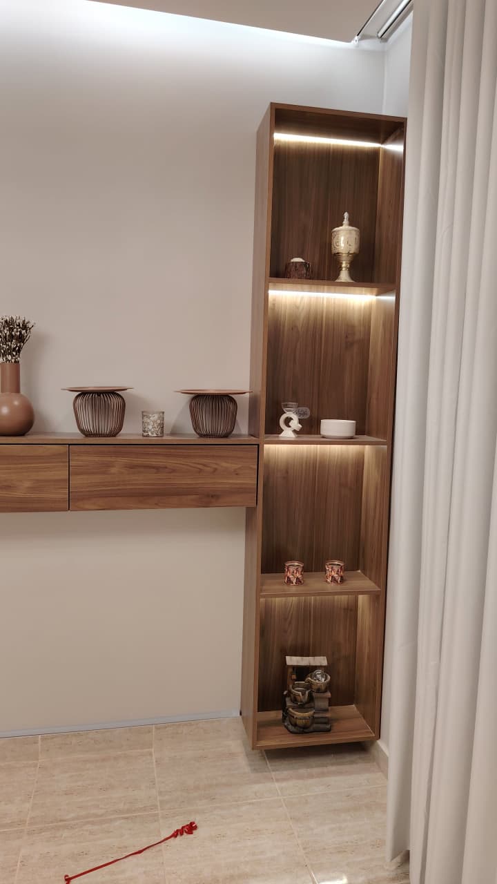 Accent Lighting Installation: Illuminated Display Shelves